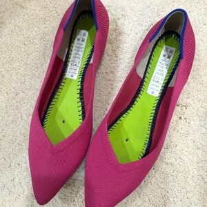 ROTHYS Pink Women's Point Ballet Flats